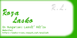 roza lasko business card